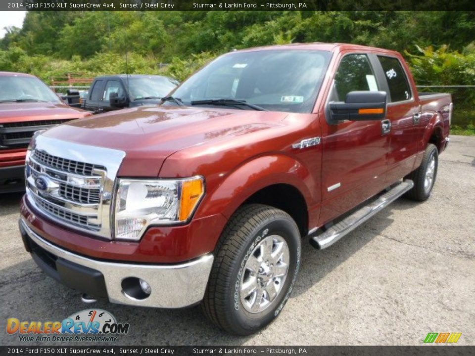2014 Ford F150 XLT SuperCrew 4x4 Sunset / Steel Grey Photo #5