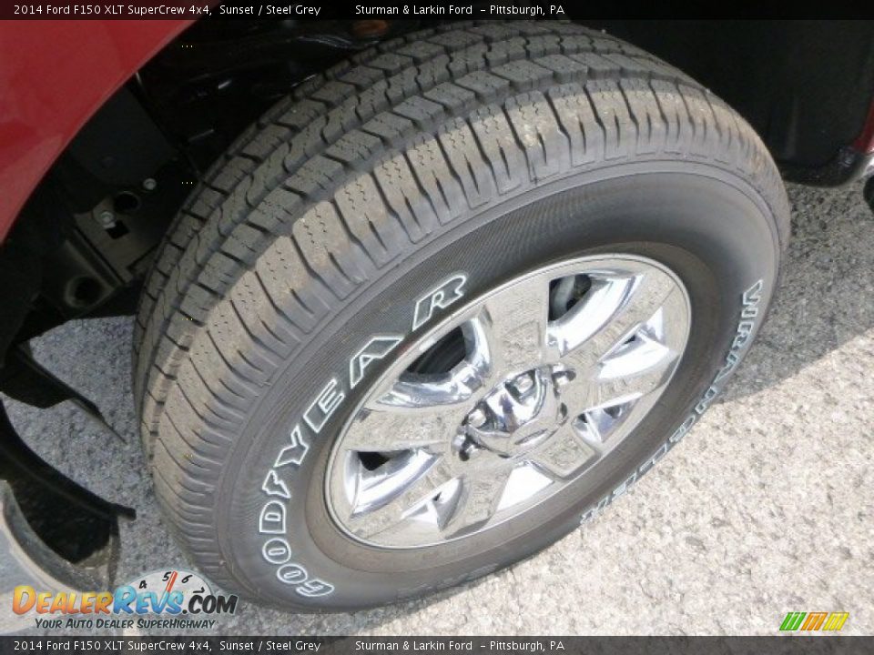 2014 Ford F150 XLT SuperCrew 4x4 Sunset / Steel Grey Photo #7