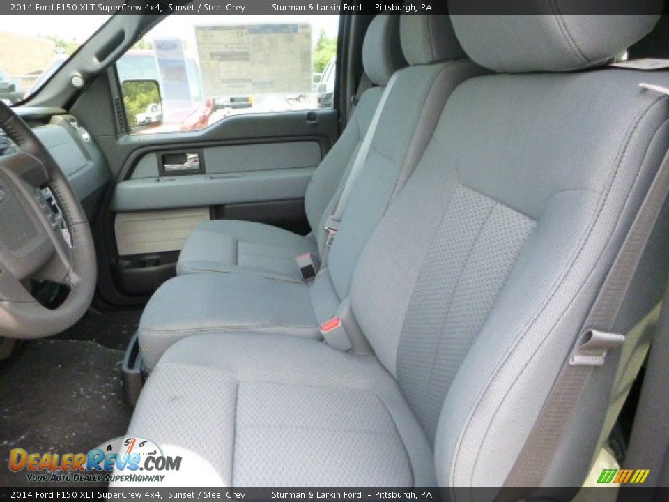2014 Ford F150 XLT SuperCrew 4x4 Sunset / Steel Grey Photo #8