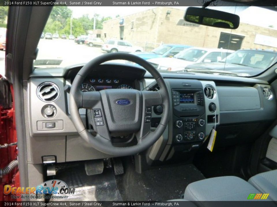 2014 Ford F150 XLT SuperCrew 4x4 Sunset / Steel Grey Photo #10