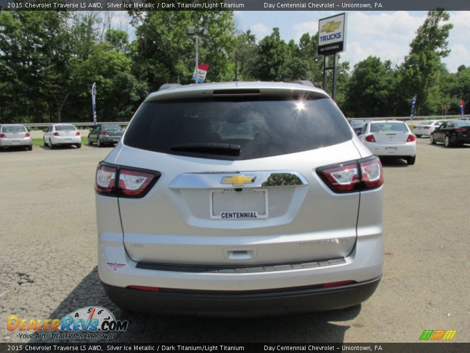 2015 Chevrolet Traverse LS AWD Silver Ice Metallic / Dark Titanium/Light Titanium Photo #6
