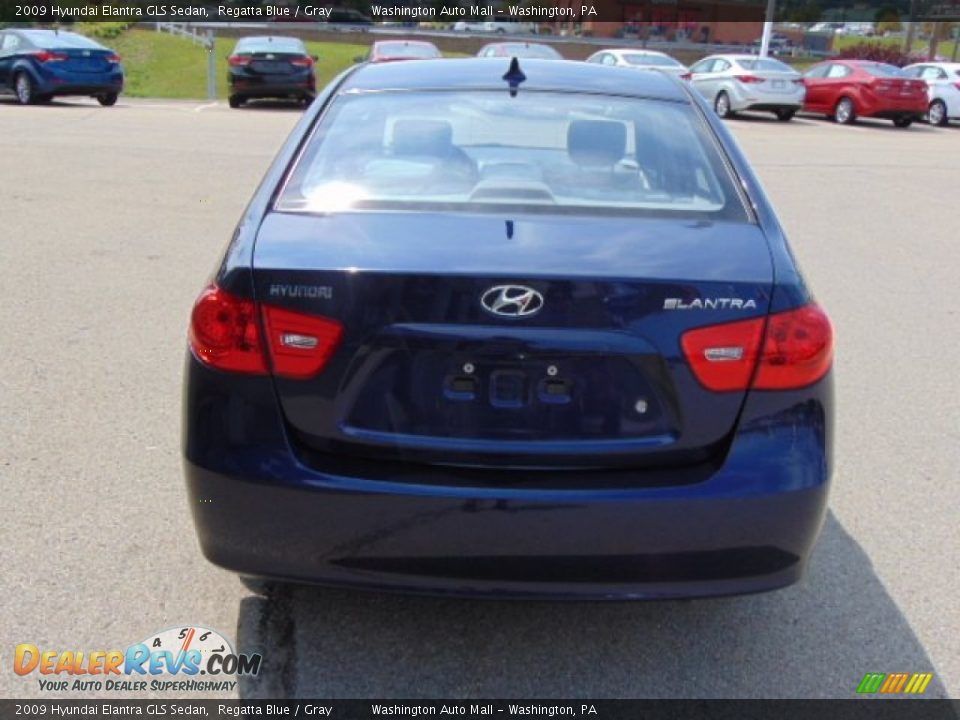 2009 Hyundai Elantra GLS Sedan Regatta Blue / Gray Photo #7
