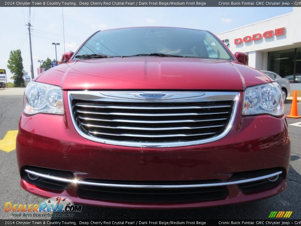 2014 Chrysler Town & Country Touring Deep Cherry Red Crystal Pearl / Dark Frost Beige/Medium Frost Beige Photo #2
