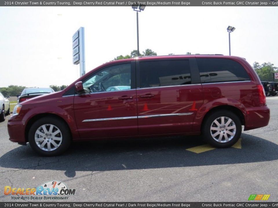 2014 Chrysler Town & Country Touring Deep Cherry Red Crystal Pearl / Dark Frost Beige/Medium Frost Beige Photo #4