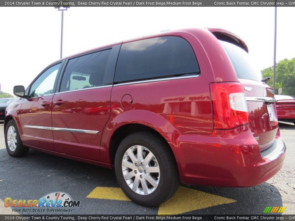 2014 Chrysler Town & Country Touring Deep Cherry Red Crystal Pearl / Dark Frost Beige/Medium Frost Beige Photo #5