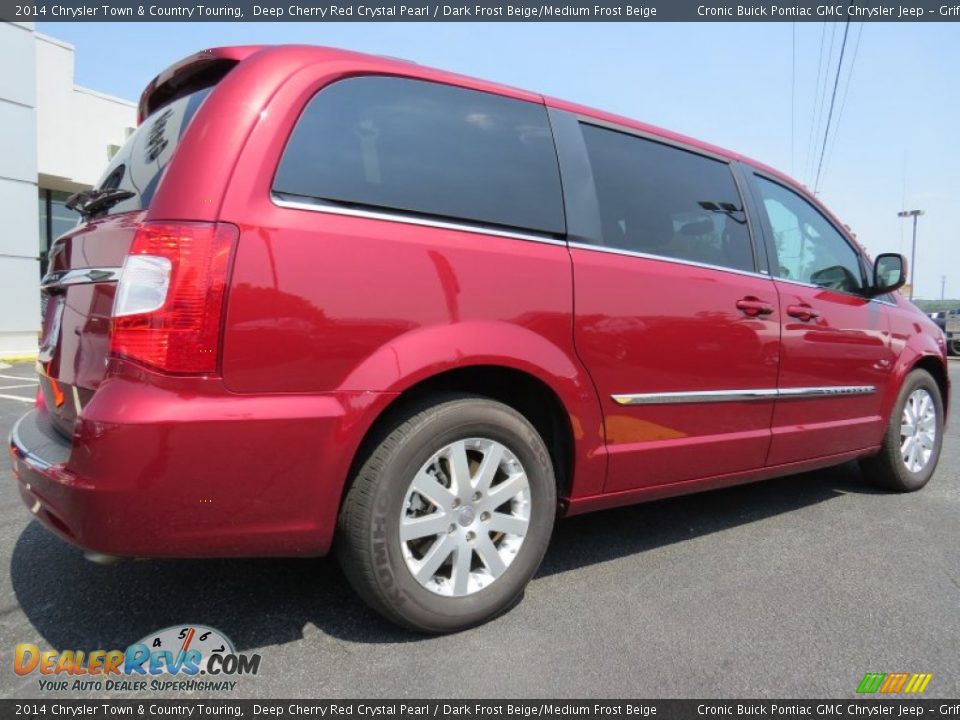 2014 Chrysler Town & Country Touring Deep Cherry Red Crystal Pearl / Dark Frost Beige/Medium Frost Beige Photo #7