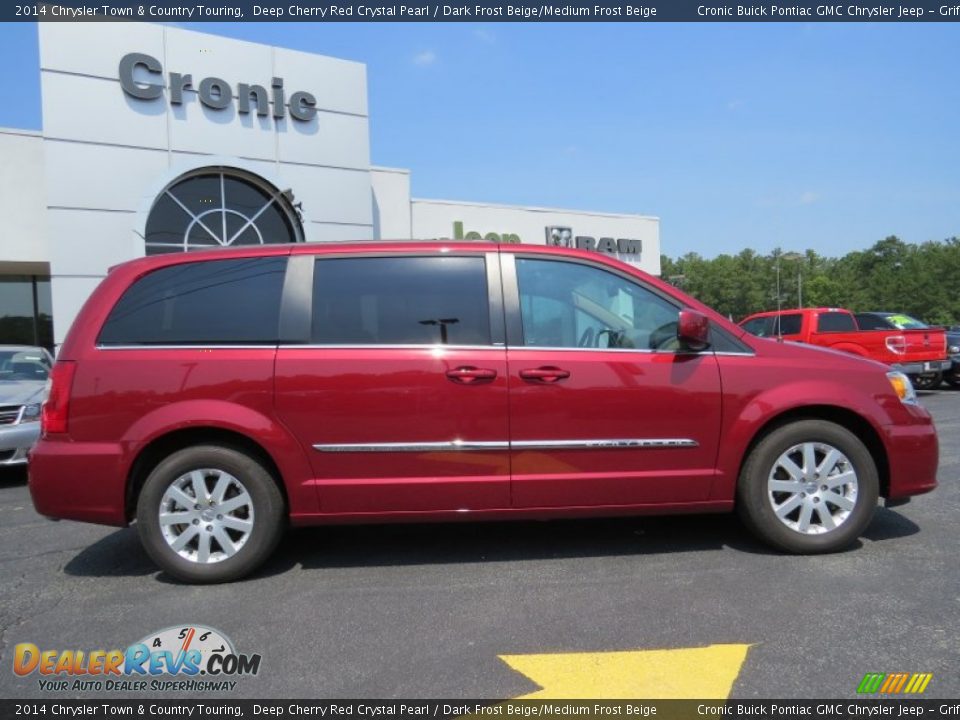 2014 Chrysler Town & Country Touring Deep Cherry Red Crystal Pearl / Dark Frost Beige/Medium Frost Beige Photo #8