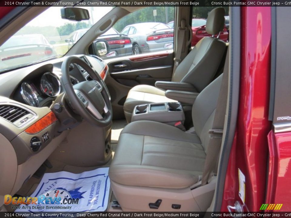2014 Chrysler Town & Country Touring Deep Cherry Red Crystal Pearl / Dark Frost Beige/Medium Frost Beige Photo #9