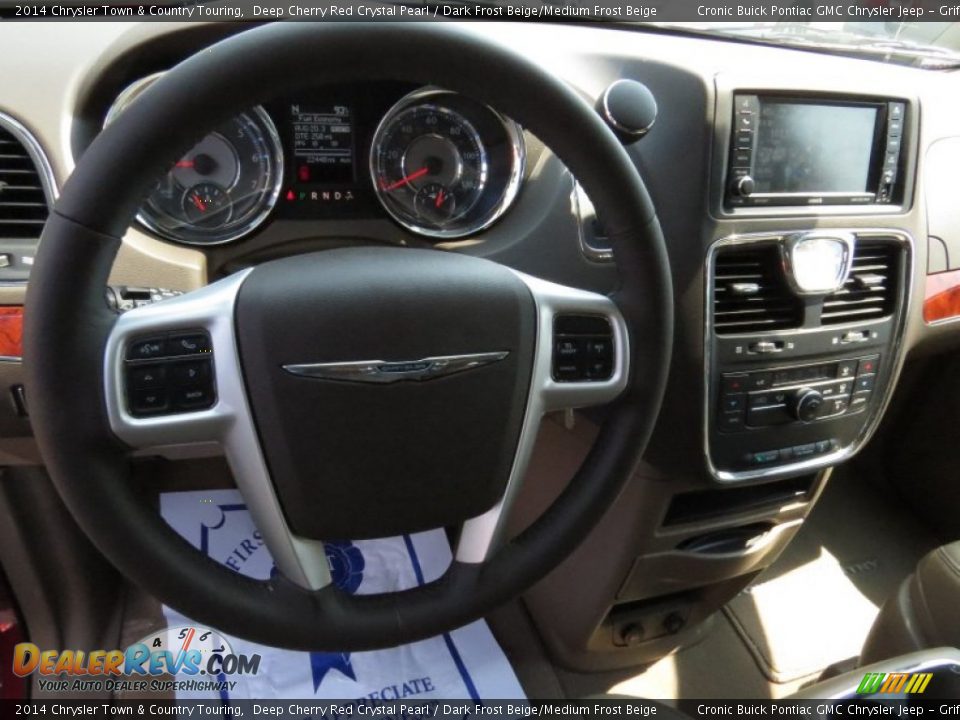 2014 Chrysler Town & Country Touring Deep Cherry Red Crystal Pearl / Dark Frost Beige/Medium Frost Beige Photo #10