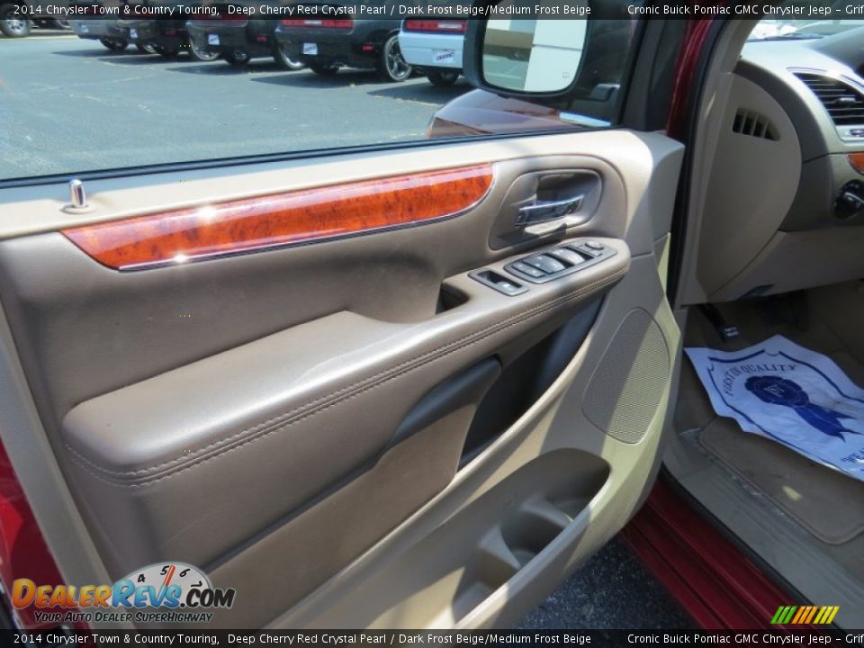2014 Chrysler Town & Country Touring Deep Cherry Red Crystal Pearl / Dark Frost Beige/Medium Frost Beige Photo #11