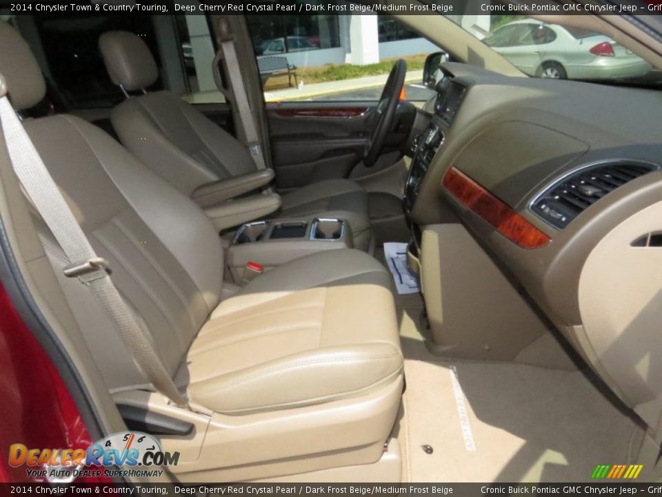 2014 Chrysler Town & Country Touring Deep Cherry Red Crystal Pearl / Dark Frost Beige/Medium Frost Beige Photo #19