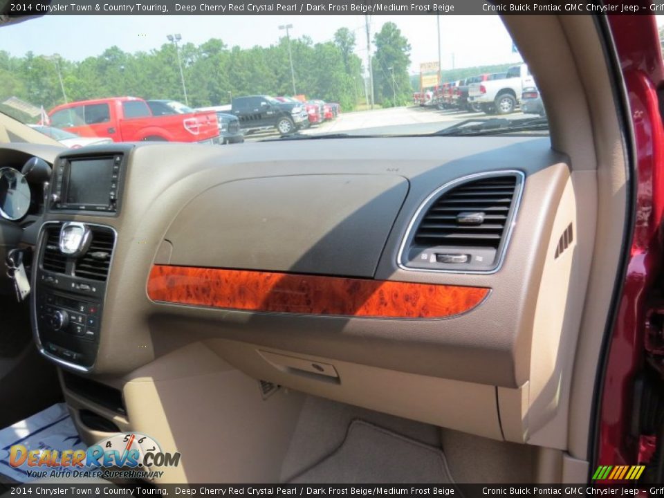 2014 Chrysler Town & Country Touring Deep Cherry Red Crystal Pearl / Dark Frost Beige/Medium Frost Beige Photo #20