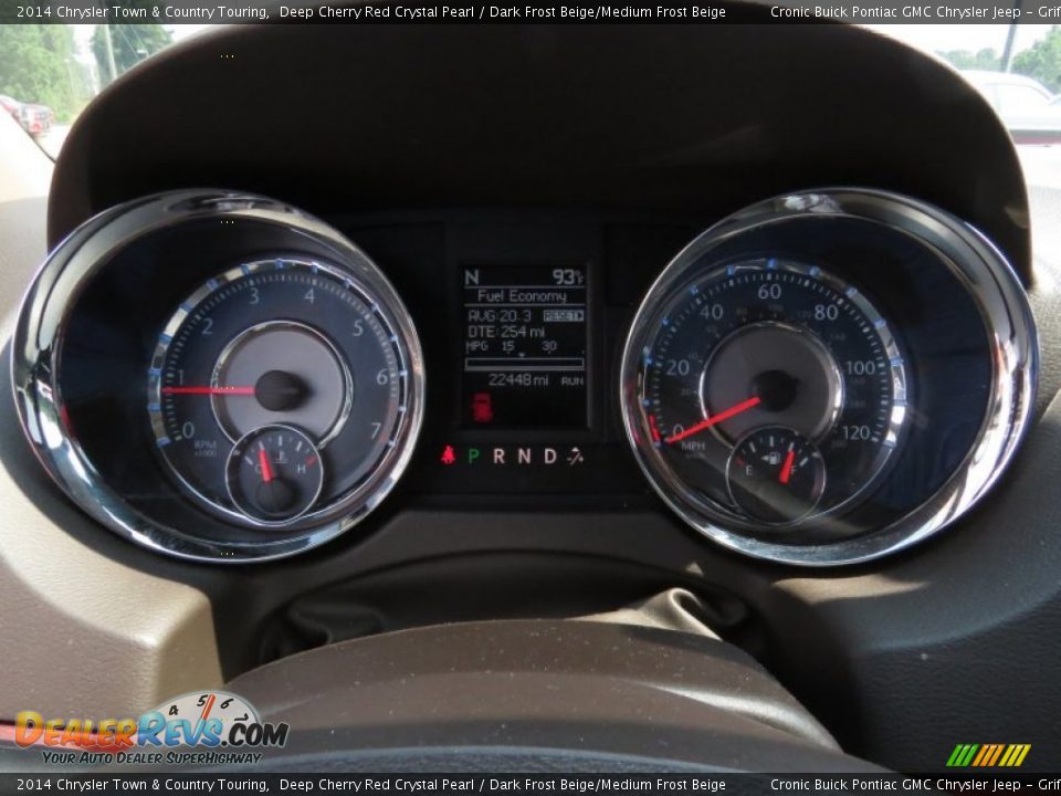 2014 Chrysler Town & Country Touring Deep Cherry Red Crystal Pearl / Dark Frost Beige/Medium Frost Beige Photo #23