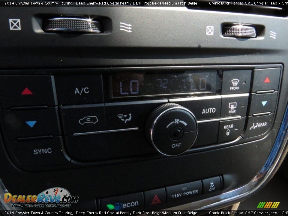 2014 Chrysler Town & Country Touring Deep Cherry Red Crystal Pearl / Dark Frost Beige/Medium Frost Beige Photo #26