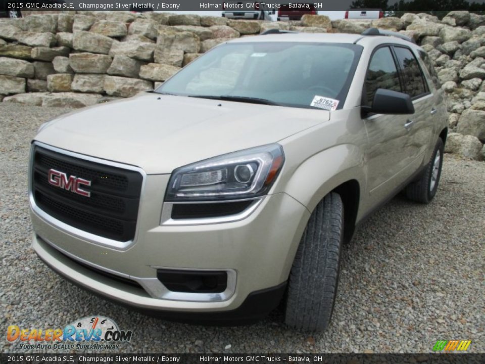 2015 GMC Acadia SLE Champagne Silver Metallic / Ebony Photo #2