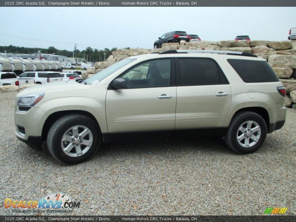 2015 GMC Acadia SLE Champagne Silver Metallic / Ebony Photo #3