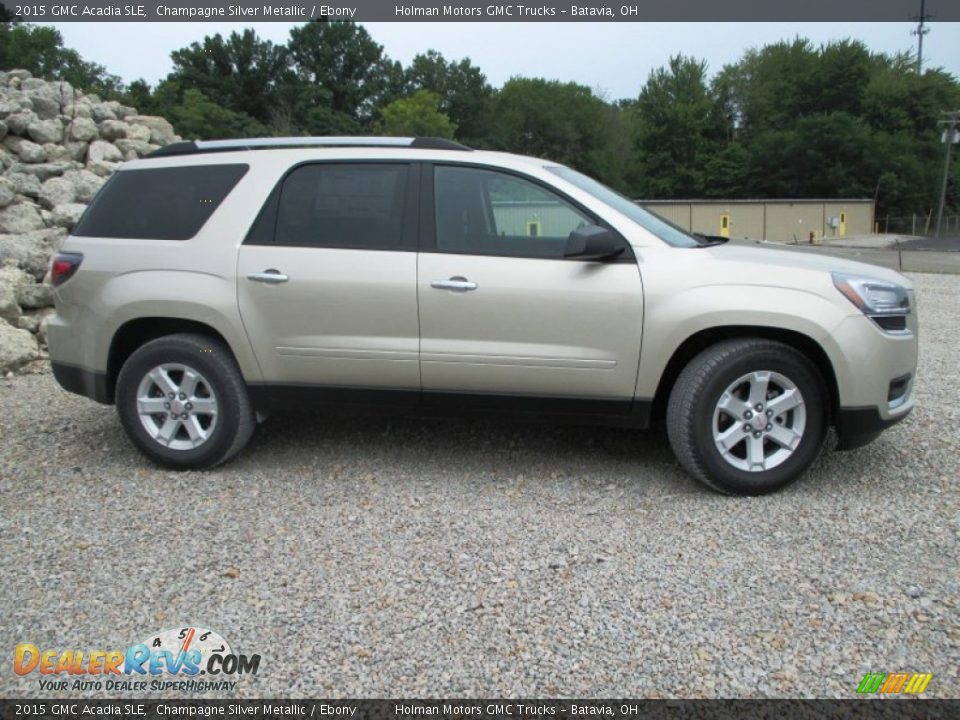 2015 GMC Acadia SLE Champagne Silver Metallic / Ebony Photo #31