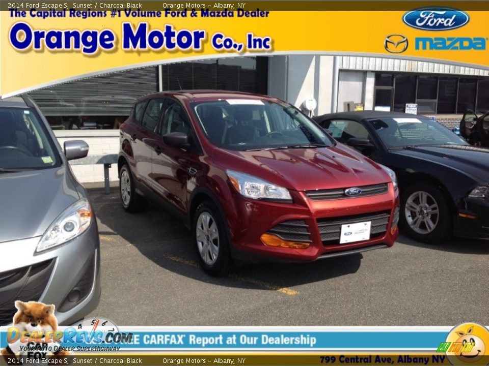 2014 Ford Escape S Sunset / Charcoal Black Photo #1