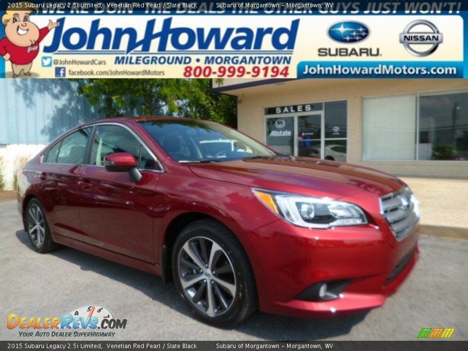 2015 Subaru Legacy 2.5i Limited Venetian Red Pearl / Slate Black Photo #1