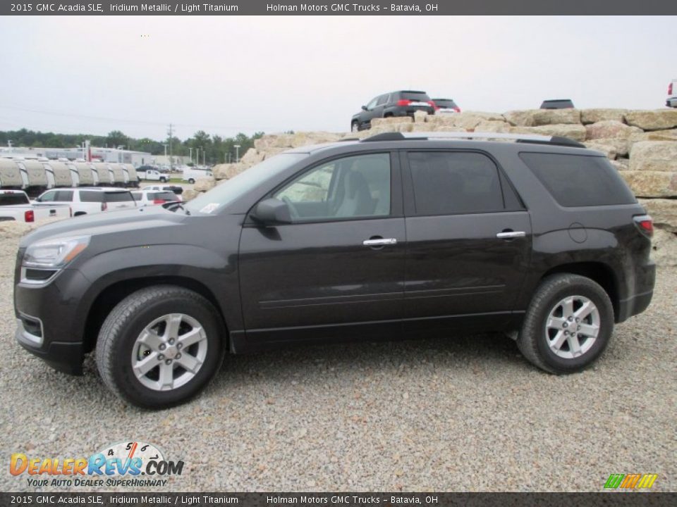 2015 GMC Acadia SLE Iridium Metallic / Light Titanium Photo #3