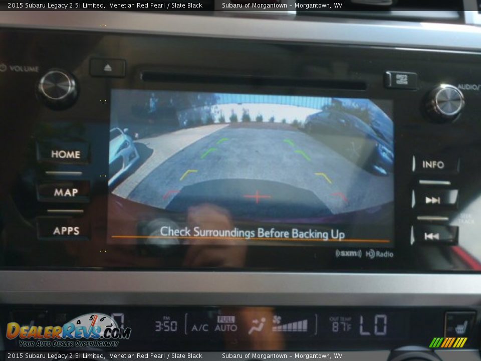 2015 Subaru Legacy 2.5i Limited Venetian Red Pearl / Slate Black Photo #19