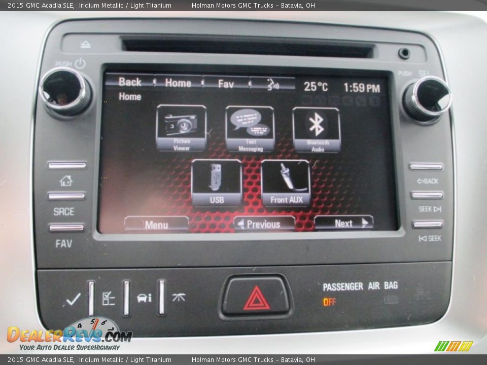 2015 GMC Acadia SLE Iridium Metallic / Light Titanium Photo #9