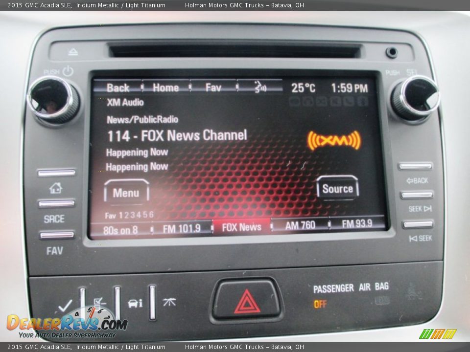 2015 GMC Acadia SLE Iridium Metallic / Light Titanium Photo #10