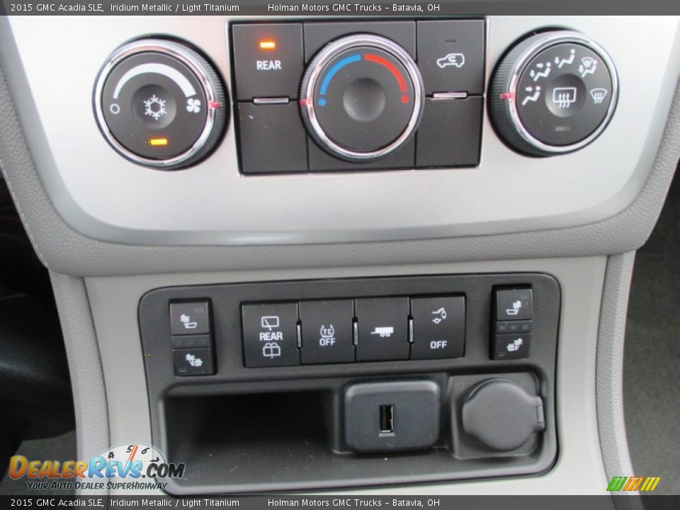 2015 GMC Acadia SLE Iridium Metallic / Light Titanium Photo #12