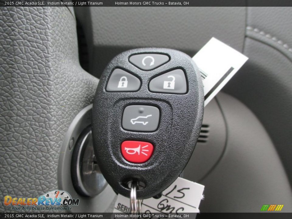 2015 GMC Acadia SLE Iridium Metallic / Light Titanium Photo #14