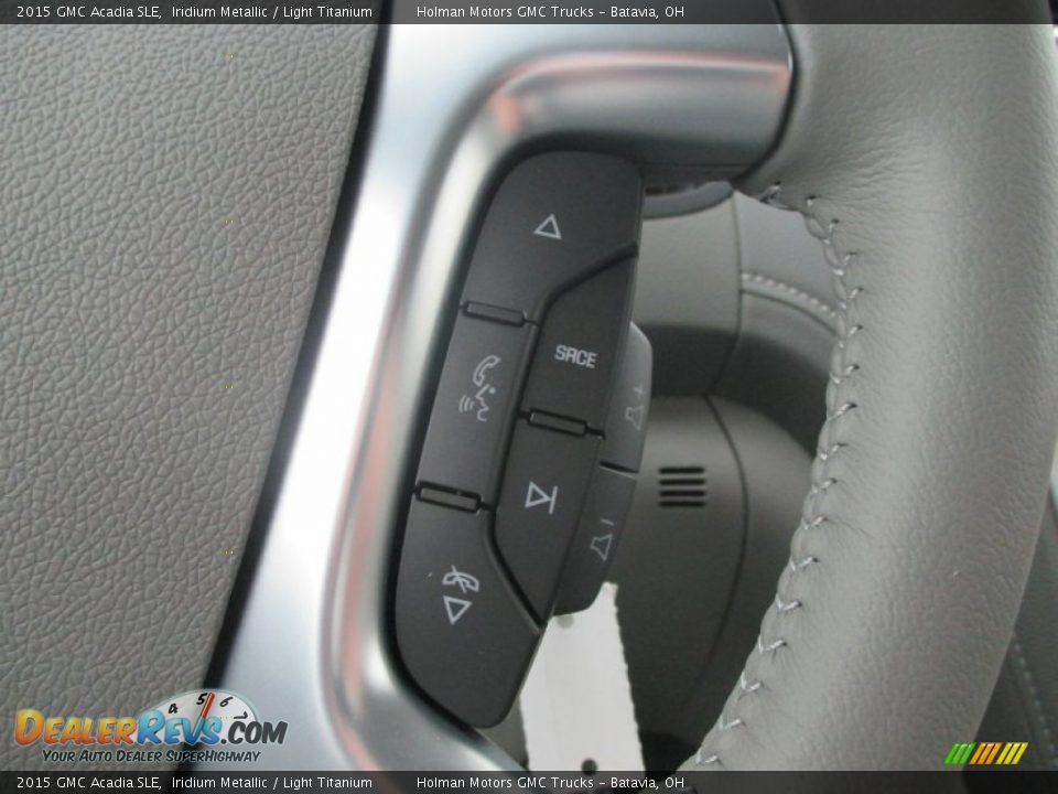 2015 GMC Acadia SLE Iridium Metallic / Light Titanium Photo #15