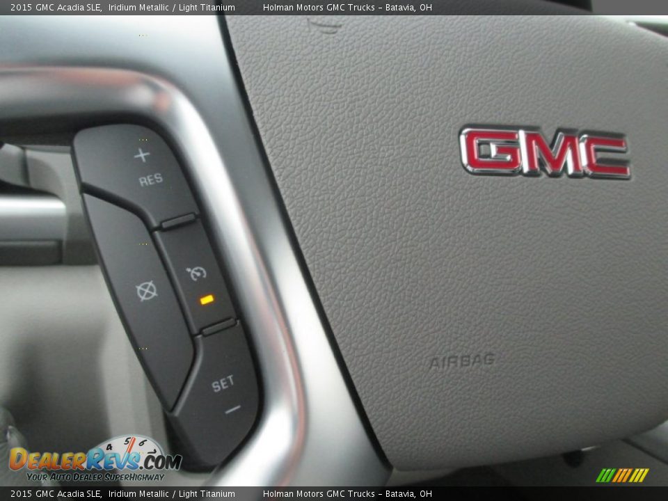 2015 GMC Acadia SLE Iridium Metallic / Light Titanium Photo #16