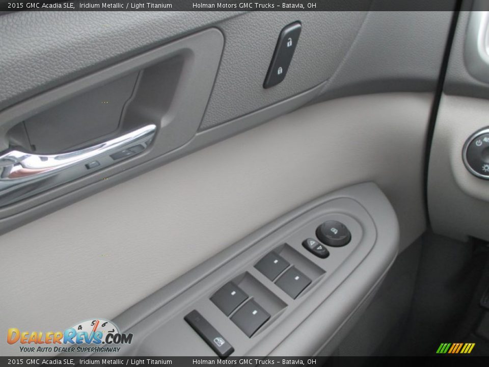 2015 GMC Acadia SLE Iridium Metallic / Light Titanium Photo #18