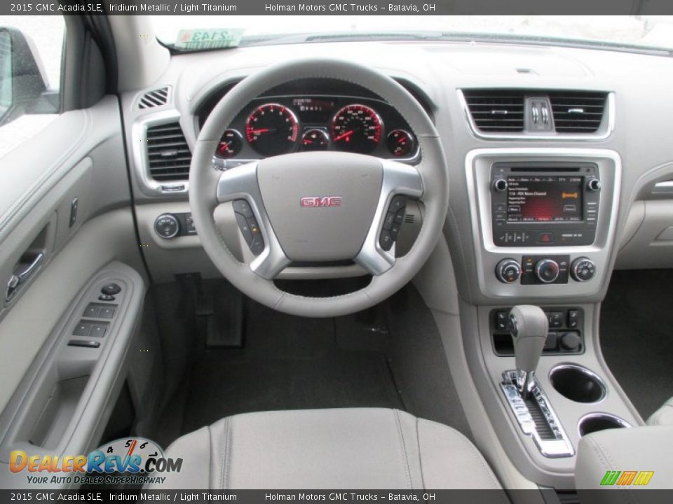2015 GMC Acadia SLE Iridium Metallic / Light Titanium Photo #21