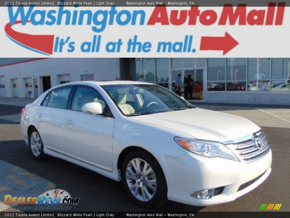 2011 Toyota Avalon Limited Blizzard White Pearl / Light Gray Photo #1
