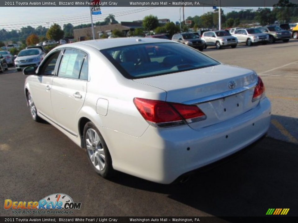 2011 Toyota Avalon Limited Blizzard White Pearl / Light Gray Photo #6