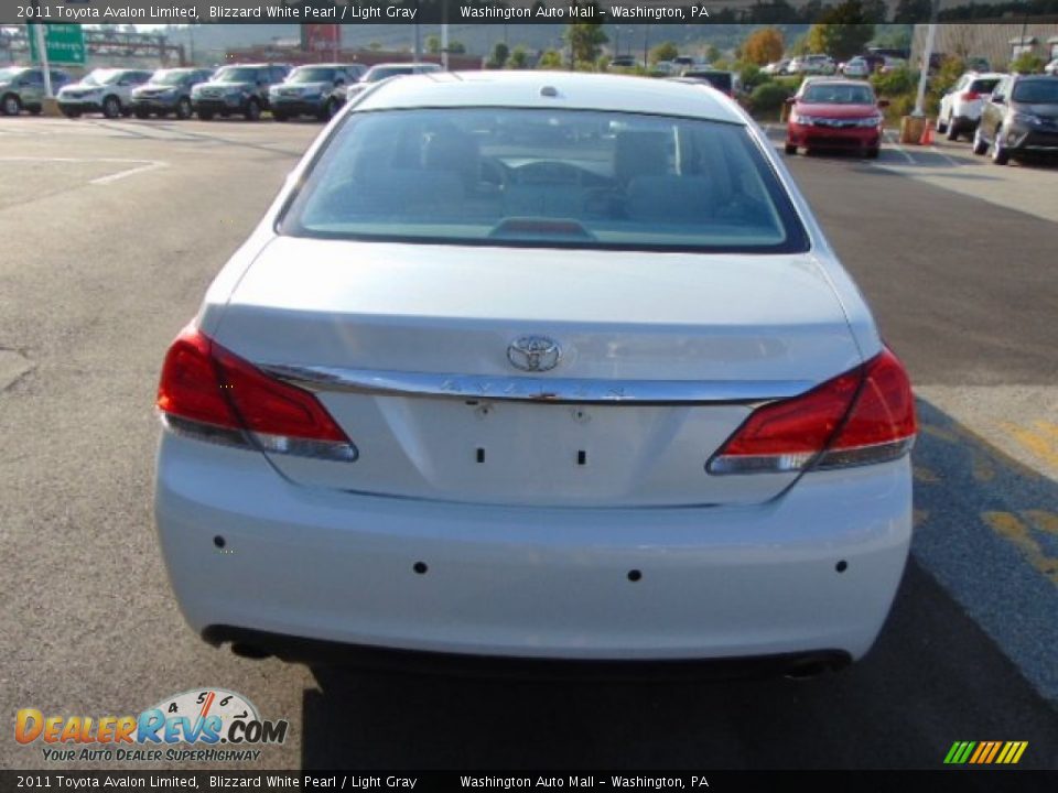 2011 Toyota Avalon Limited Blizzard White Pearl / Light Gray Photo #7