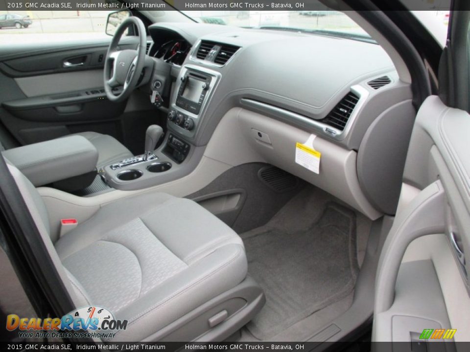 2015 GMC Acadia SLE Iridium Metallic / Light Titanium Photo #31
