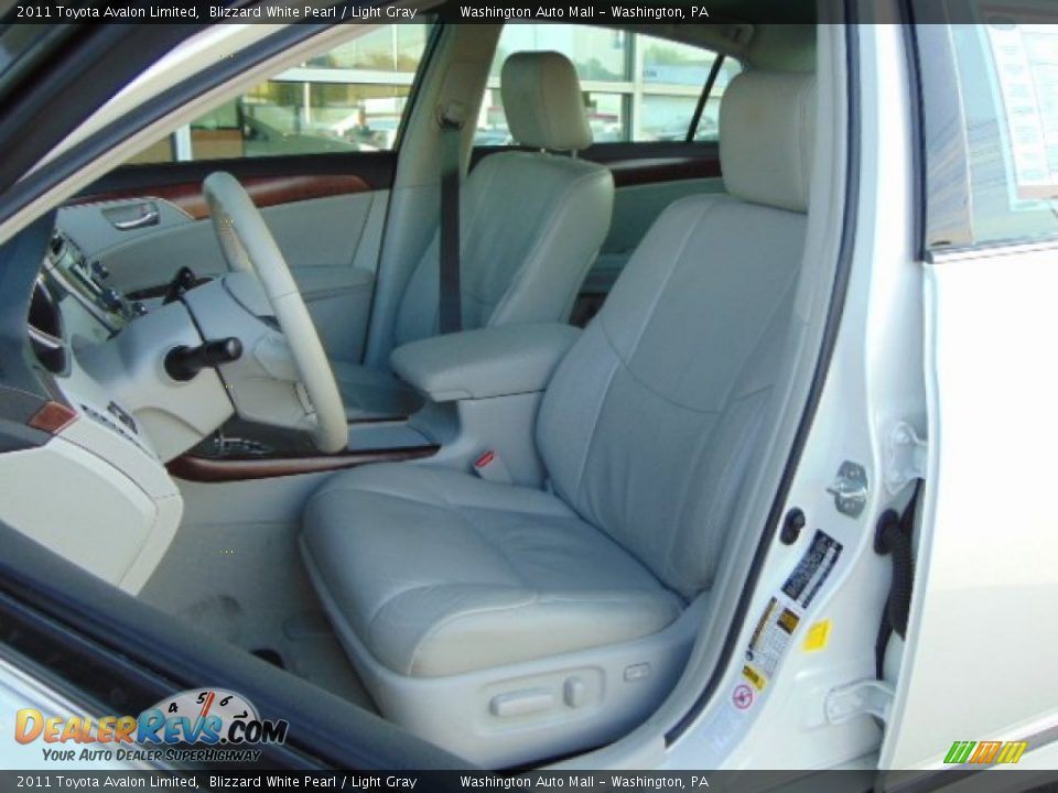 2011 Toyota Avalon Limited Blizzard White Pearl / Light Gray Photo #12