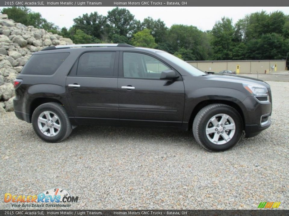 2015 GMC Acadia SLE Iridium Metallic / Light Titanium Photo #33