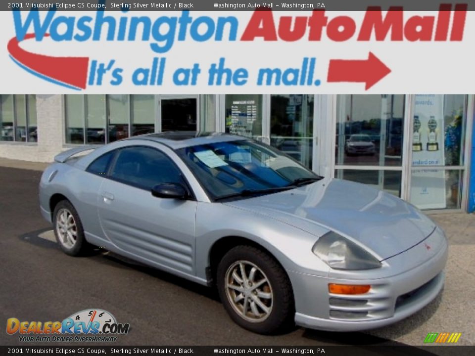 2001 Mitsubishi Eclipse GS Coupe Sterling Silver Metallic / Black Photo #1