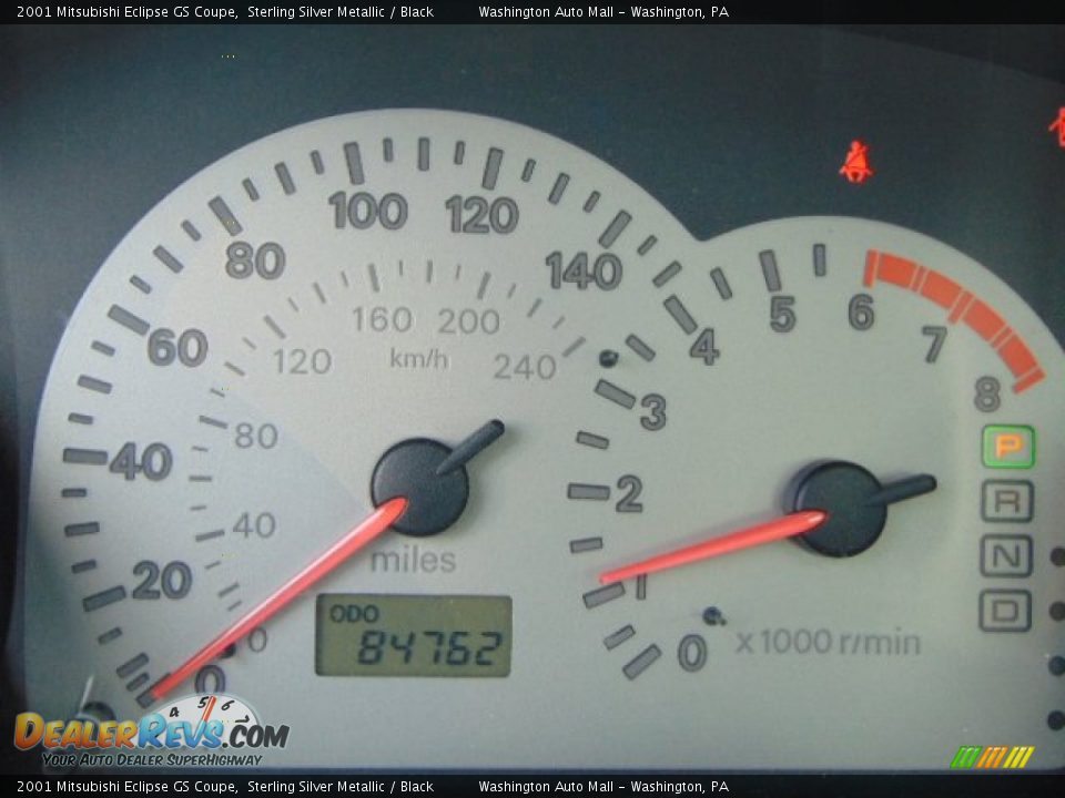 2001 Mitsubishi Eclipse GS Coupe Sterling Silver Metallic / Black Photo #20