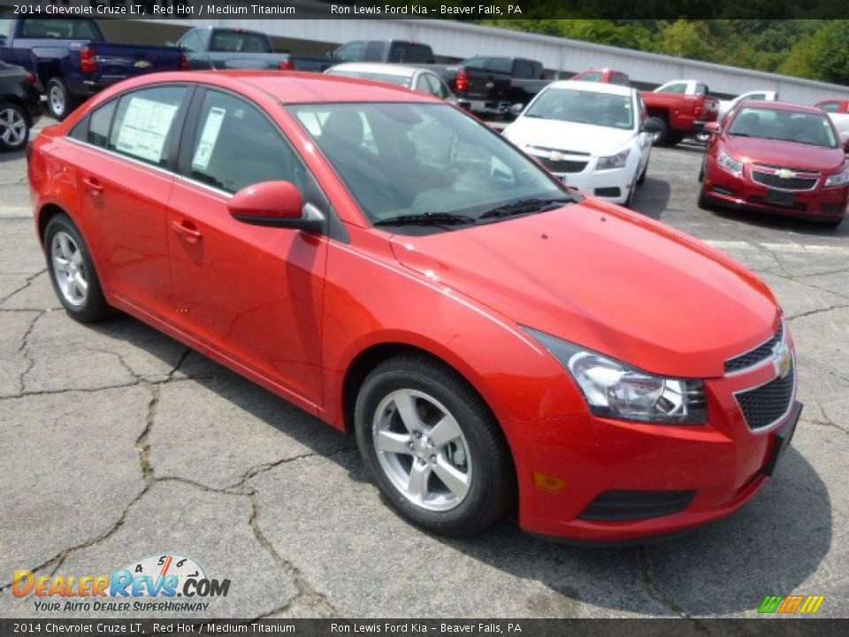 2014 Chevrolet Cruze LT Red Hot / Medium Titanium Photo #2