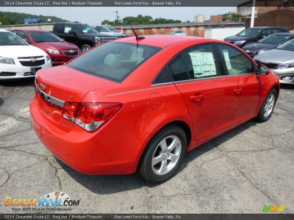 2014 Chevrolet Cruze LT Red Hot / Medium Titanium Photo #8