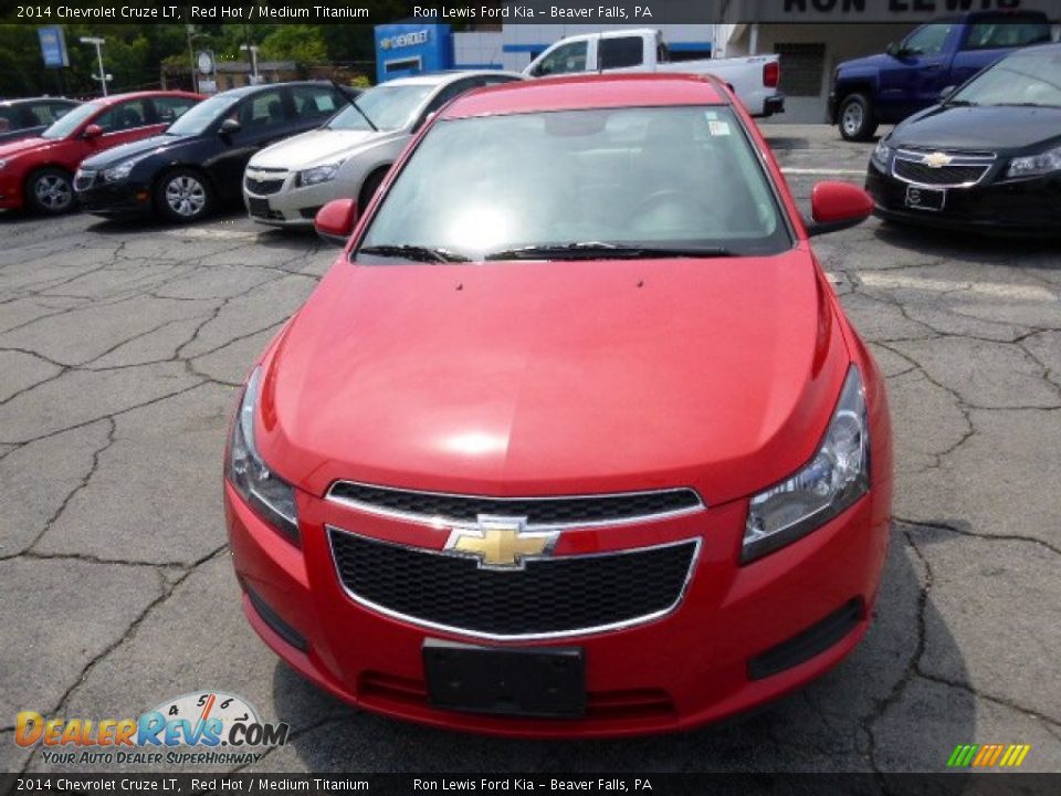 2014 Chevrolet Cruze LT Red Hot / Medium Titanium Photo #3