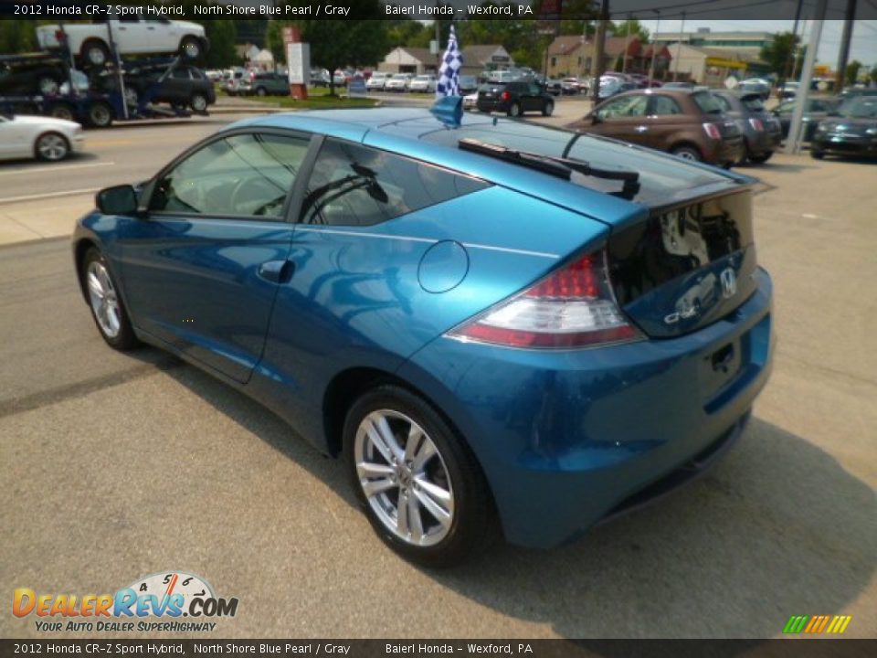 2012 Honda CR-Z Sport Hybrid North Shore Blue Pearl / Gray Photo #5