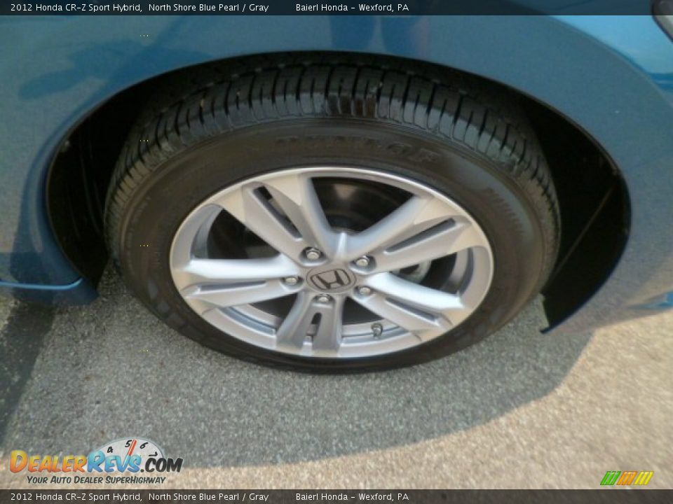 2012 Honda CR-Z Sport Hybrid North Shore Blue Pearl / Gray Photo #9
