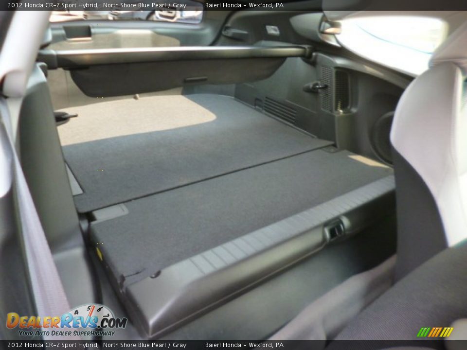 2012 Honda CR-Z Sport Hybrid North Shore Blue Pearl / Gray Photo #11