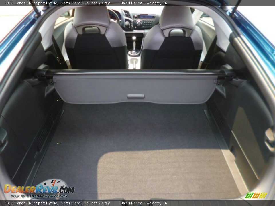 2012 Honda CR-Z Sport Hybrid North Shore Blue Pearl / Gray Photo #12
