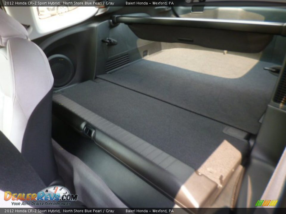 2012 Honda CR-Z Sport Hybrid North Shore Blue Pearl / Gray Photo #13