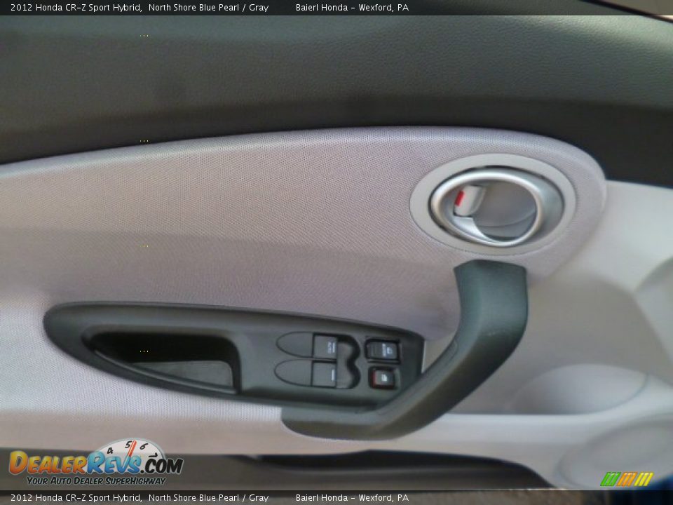 2012 Honda CR-Z Sport Hybrid North Shore Blue Pearl / Gray Photo #16